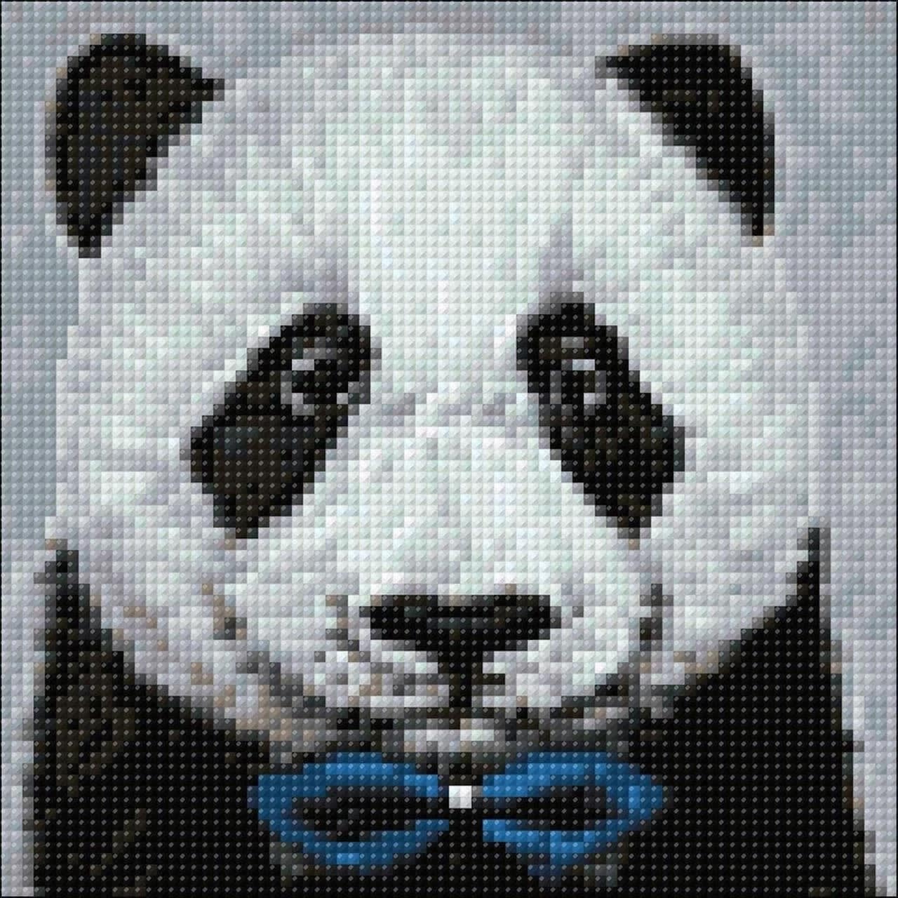 Crafting Spark Panda with Bow Tie Diamond Painting Kit